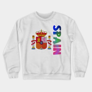 Spain Coat of Arms Design Crewneck Sweatshirt